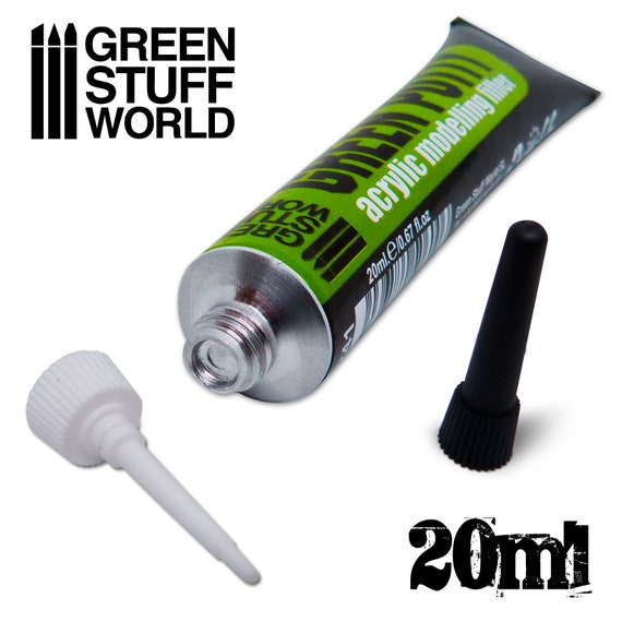 Green Putty Liquid Green Stuff With Applicator Plastic Putty for Modeling  and Miniatures 