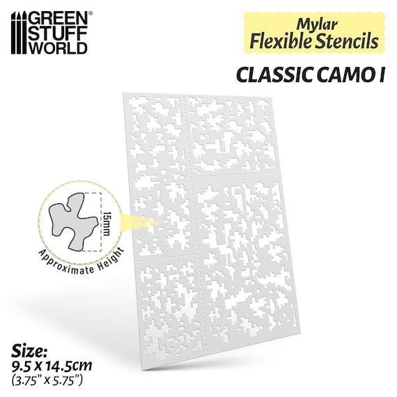 Pochoir de Camouflage Léopard Réutilisable pour Modèle de Tank Pochoir Découpé pour Peinture Bombe Gabarit Résistant et Polyvalent pour Aérographe | Leroy Merlin Pochoir de Camouflage Léopard Réutilisable pour Modèle de Tank Pochoir Découpé pour Peinture Bombe Gabarit Résistant et Polyvalent pour Aérographe | Leroy Merlin