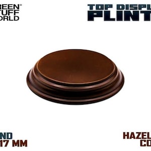 Ronde houten displayvoeten 5 x 5 cm - Hazelnootvoetfiguren miniaturen landschapstentoonstelling mdf-hout
