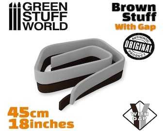 Brown Stuff Putty 18 inches (45cm) WITH GAP - Modeller Epoxy Putty - Kneadatite Aluminium Putty Duro