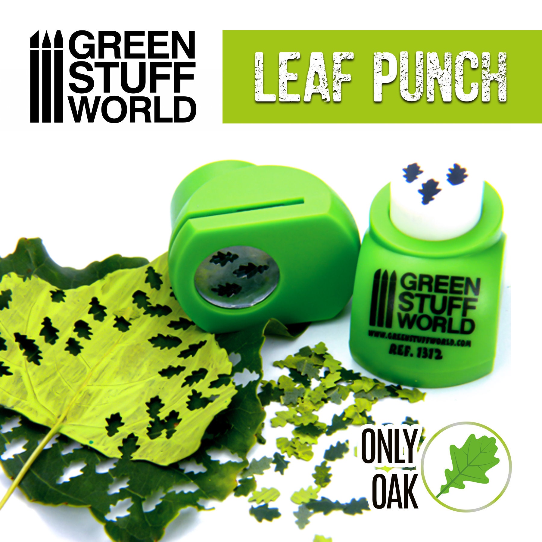 Miniature Leaf Punch LIGHT GREEN Leave Maker Perfect Leaves for