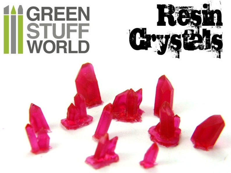 RED Resin Crystals for Miniature Bases Warhammer Model Etsy