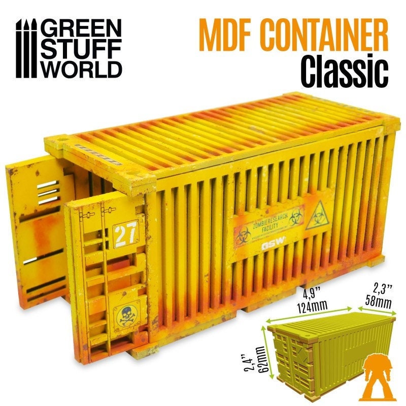 CARGO CONTAINER 製品セット 未使用品！ Classic Shipping Container - Mdf 20 Feet Miniature Transport