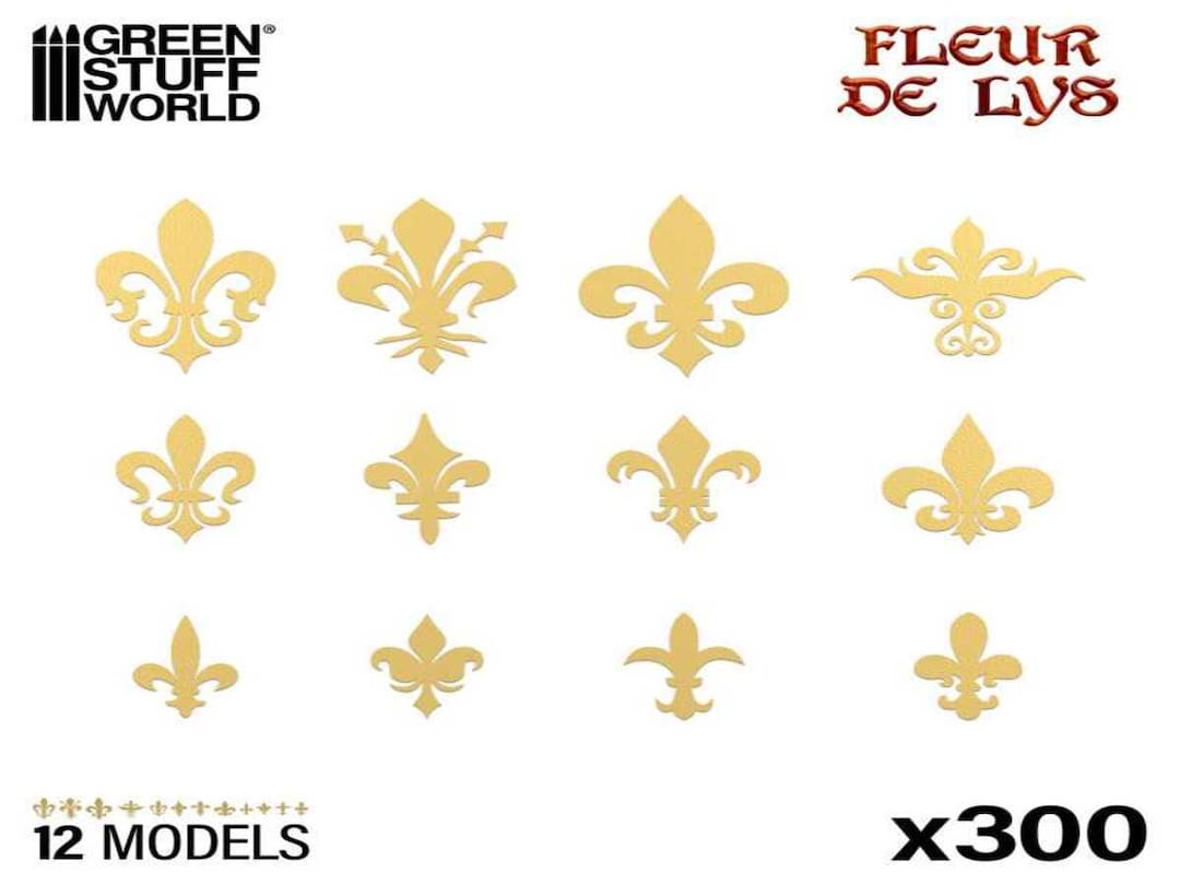 Fleur De Lys Symbols - Brash Photo Etched Compatible With Wargames ...