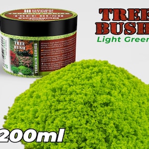 Tree Bush Clump Foliage - Ljusgrön - 200ml - Modelleringsset kompatibelt med Wargames Wargaming