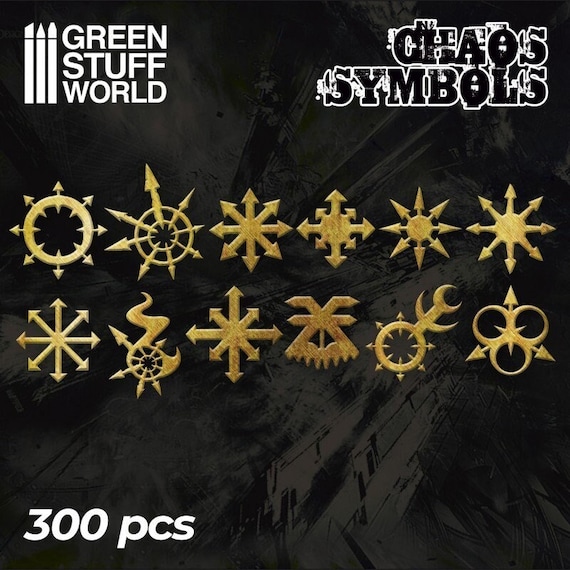 Chaos Runes and Symbols Warhammer hobby GSW Etsy