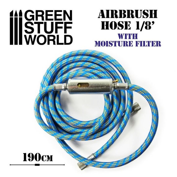 Airbrush Fabric Hose With Humidity Filter 1/8 Filter Fabric