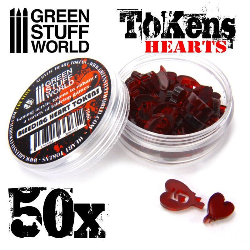 Tabletop Smooth Heart Life Token