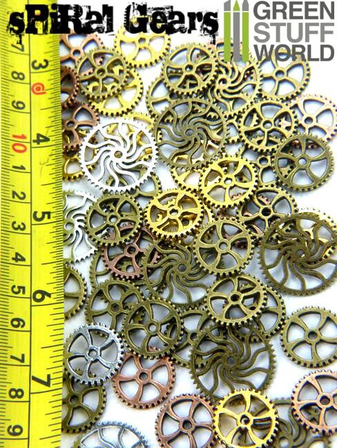 Set 85gr. Spiral COGS and GEARS Steampunk 40-50 Units | Etsy