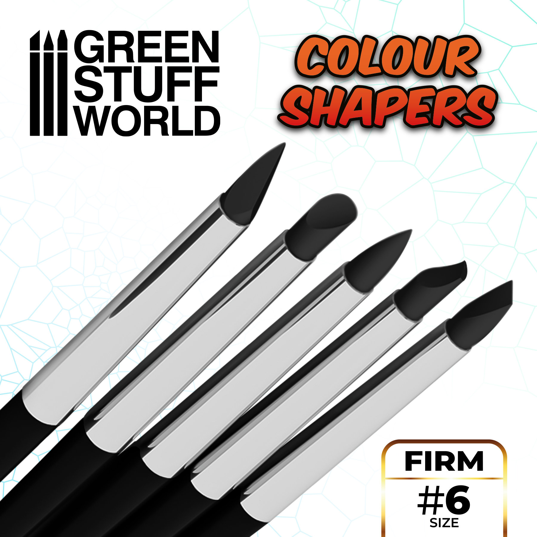 Colour Shaper Size 6 Black Clay shapers Set Silicon -  Portugal