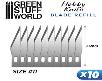 10x Hobby Knife Blade Refill - for all type of sculpting putties and clays like fimo, sculpey etc...