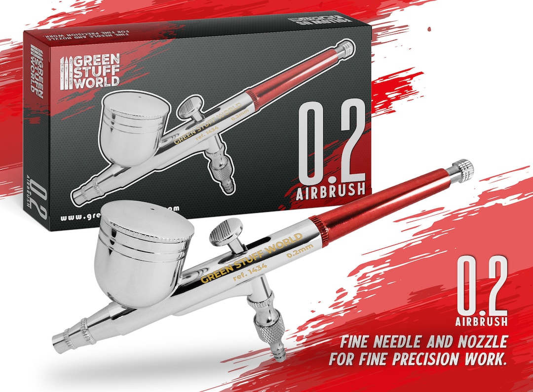 Dualaction GSW Airbrush 0.2mm, Airbrushing Miniature Painting Tools
