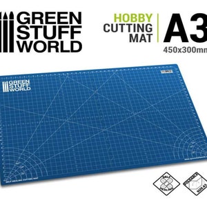 BLUE Cutting Mat A3 - Self Healing - Anti-slip - Modelling Sculpting