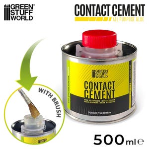 Contact Cement 500ml with Brush Applicator - contact glue for crafts and cosplay
