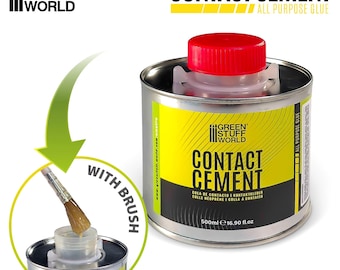 Contact Cement 500ml with Brush Applicator - contact glue for crafts and cosplay