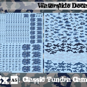 Decalcomanie ad acqua - Camuffamento Tundra classico - Aerografia Attrezzi Vernici