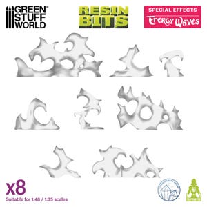 Energy Waves  1:48-1.35 - Resin, miniature, magic spells