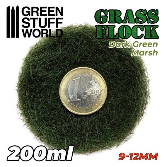 Woodland Scenics Flock Static Grass/Dark Green