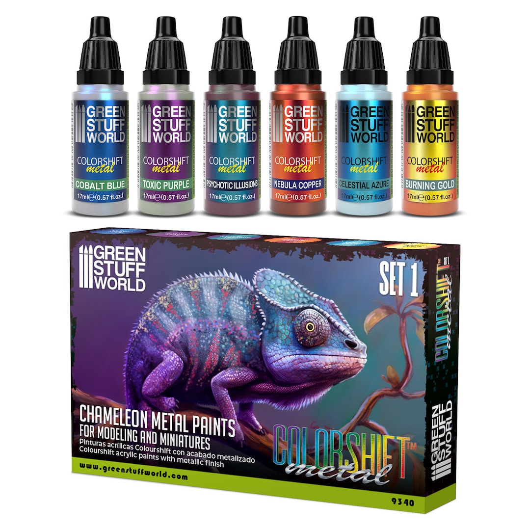 chameleon color-shifting iridescent acrylic paint 12-piece