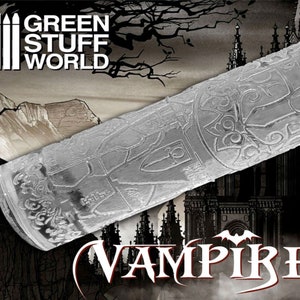 Rolling Pin - Vampire Texture - Create your miniature bases compatible with Vampire counts, Undeath dioramas, and compatible with Warhammer
