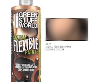 Flexible Metallic Copper Paint - paints Wargames miniatures Airbrush Brush Cosplay plastics EVA Foam