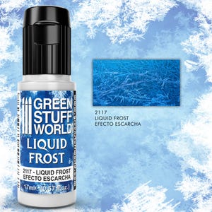 Liquid Frost - frozen effect - snow water effect liquid crystal frost compatible with Wh , AOS, 9age miniatures