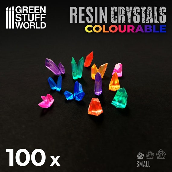Resin Crystals Transparent Colorable SMALL Compatible With