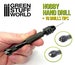 Hobby hand drill - black - with 10 bits (in 1 mm, 1'5 mm, 2mm) - Warhammer tools - mini drill tool 