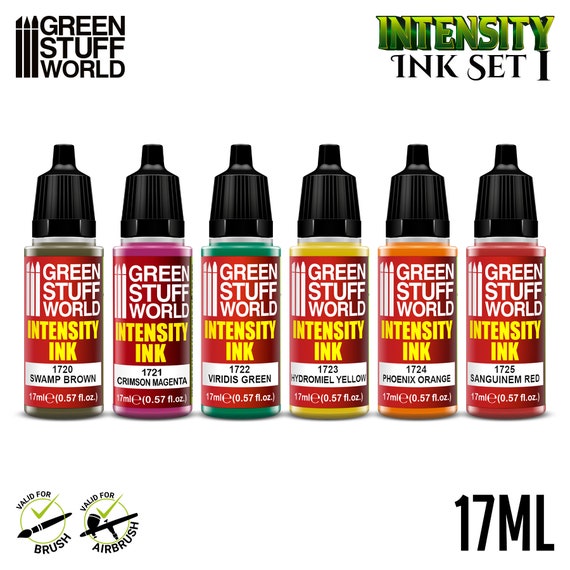 Vallejo Game Ink Paint Set (8 Color) Paint, 0.57 Fl Oz (Pack of 8),Green