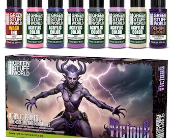 Paint Set - Vicious - Acrylic Paints Metallic wargame modeling, miniature painting ogre