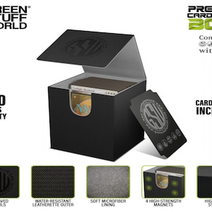 MTG Deck box - Caja para cartas juegos de mesa compatible con Pokemon Magic MTG