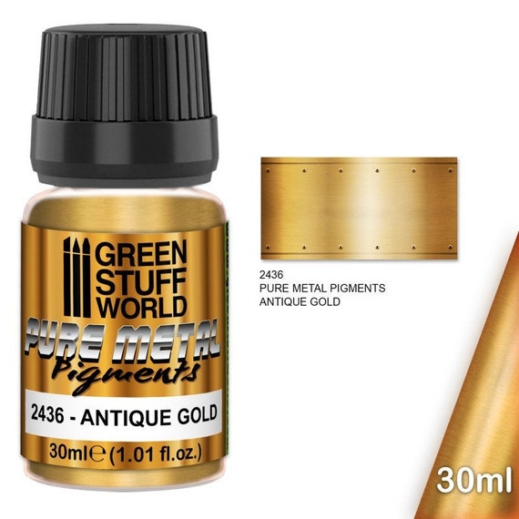 Pure Metal Pigments ANTIQUE GOLD Paint Effect Hobby Miniatures