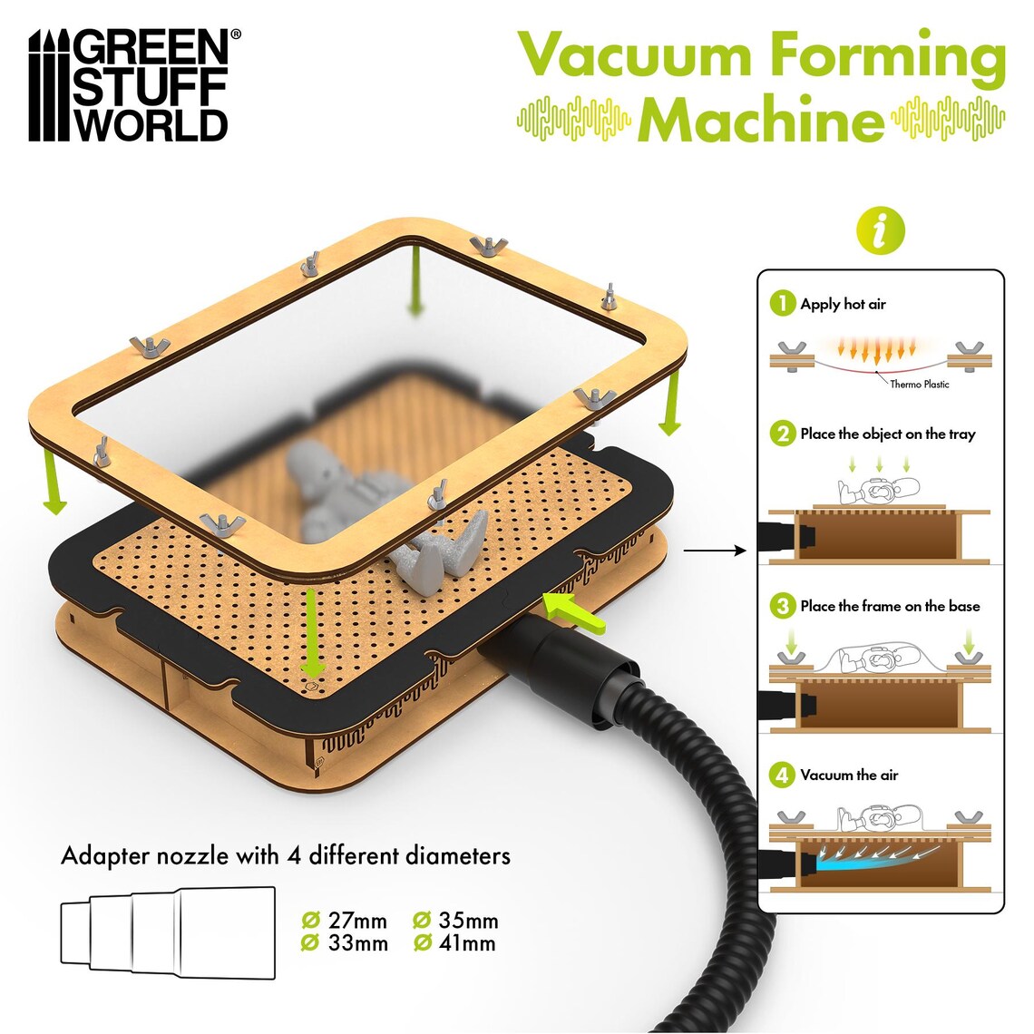 Vacuum Forming Machine A4 - Vacuum Former for Thermoforming Plastics ...