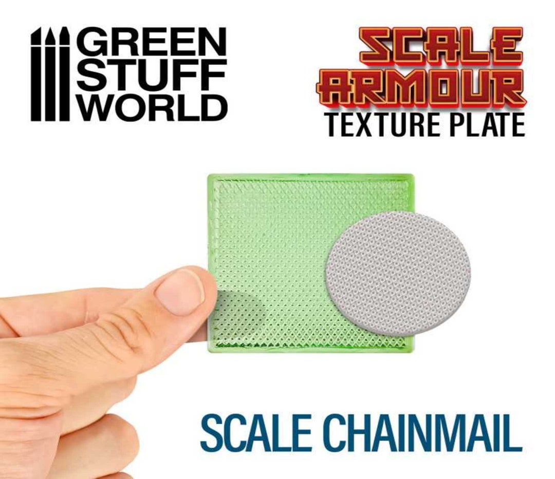 Texture Plate Scales Compatible With Polymer Clay, Green Stuff, Epoxy