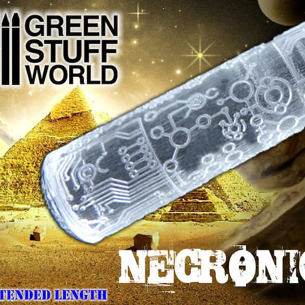 Rolling Pin - NECRONIC EVOLUTION Texture - Create your necron bases Compatible with Wargames Wargaming Fantasy   necrons diorama wargames