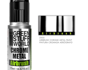Airbrush Chromfarbe - Silber-Effekt Spiegelsilberfarbe Spiegelsilber Chromfarbe Spiegeleffektfarbe Spiegeleffekt Miniaturen