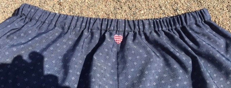 Greyish Blue with small white motives-Yogabloomer-Bloomer-Beach-Shorts Yogashorts Iyengar Yoga