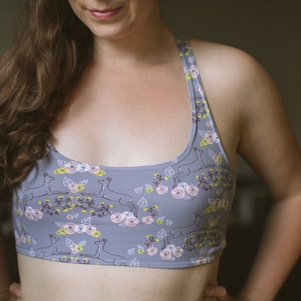 Brassière douce en coton bio - Choisissez la couleur/motif