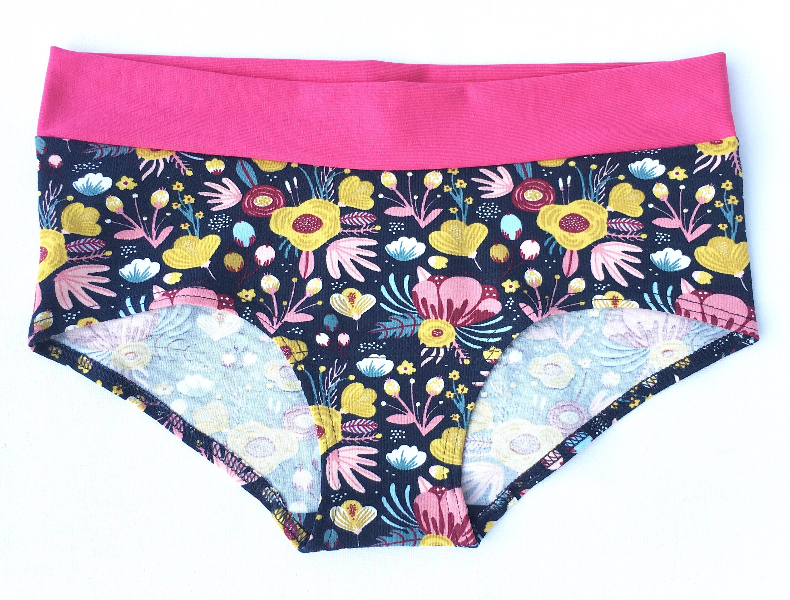 Bragas de algodón orgánico señoras bóxers sin goma doble Etsy