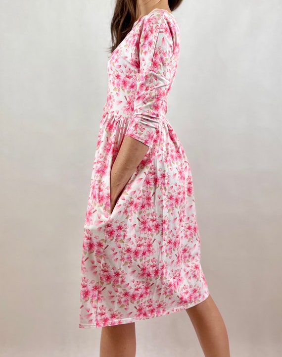 Buy Organic Cotton Jersey Dress With Pockets - Summer Smock Dress - Tshirt Dress - Soft and Comfortable - GOTS Cotton - Color: Cherry Blossom Online in India - Etsy Buy Organic Cotton Jersey Dress With Pockets - Summer Smock Dress - Tshirt Dress - Soft and Comfortable - GOTS Cotton - Color: Cherry Blossom Online in India - Etsy