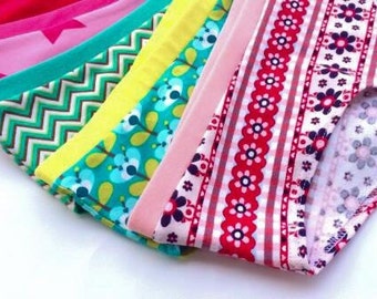 5 + 1 GRATIS - Bio - Baumwolle Frauen Unterwäsche - perfektes Geschenk - bitte Farben und Drucke auswählen