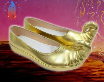 princess jasmine dress up shoes Disney Collection jasmine Heels Costume shoes kids girls Size 7/8 Used