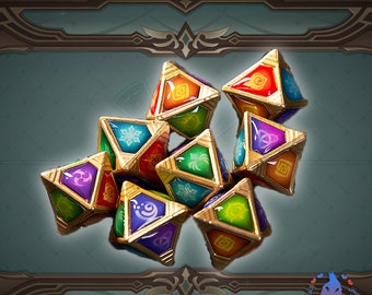 GI Genius Invokation TCG Dice