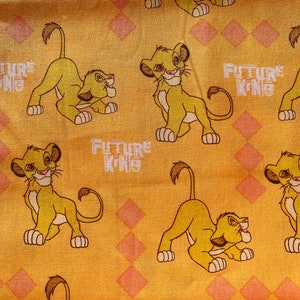 100% Cotton Mask Quilting Fabric Disney Lion King Future King Simba sold by yard, 1/2 yard & FQ fat quarter *Ships Quick*