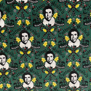 100% Baumwolle Stoffmaske Elf Weihnachten Feiertag Winter verkauft lose Lagerware, 1/2 Yard, FQ fat Quarter * VERSAND SCHNELL **