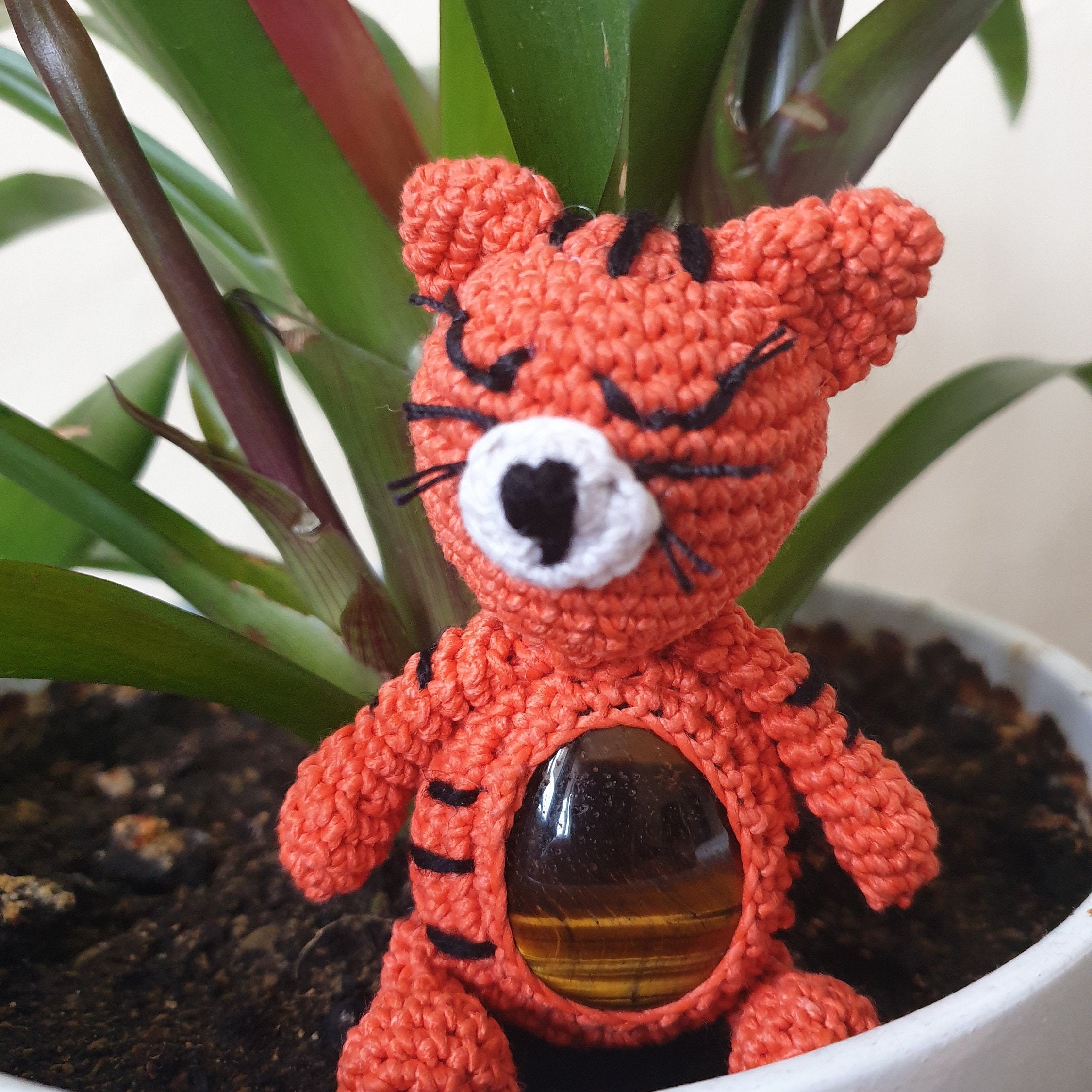 Amigurumi Animal Totem Talisman Oeil de Tigre