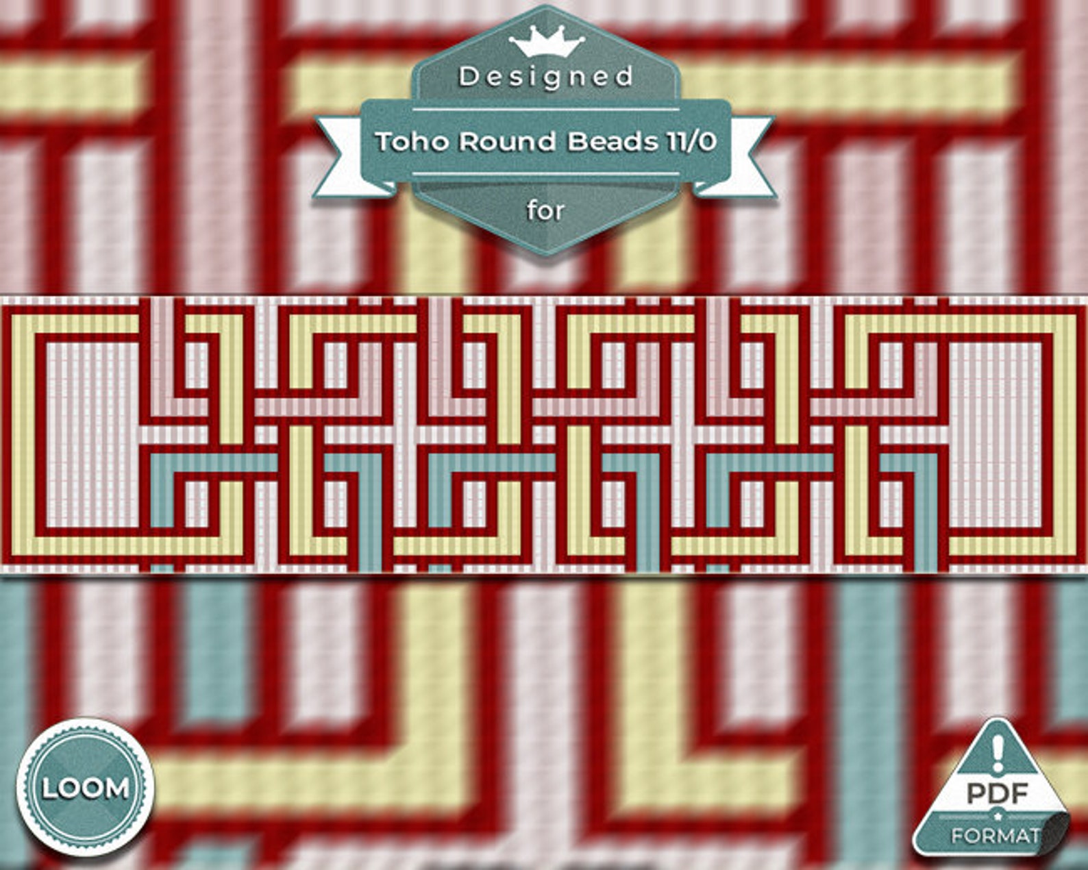 Loom Bracelet Pattern Loom Bracelet Loom Stitch Toho Round Etsy