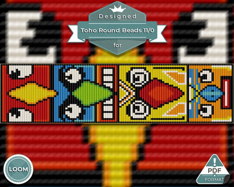 Loom Bracelet Pattern, Loom Bracelet, Loom Stitch, Toho Round Pattern