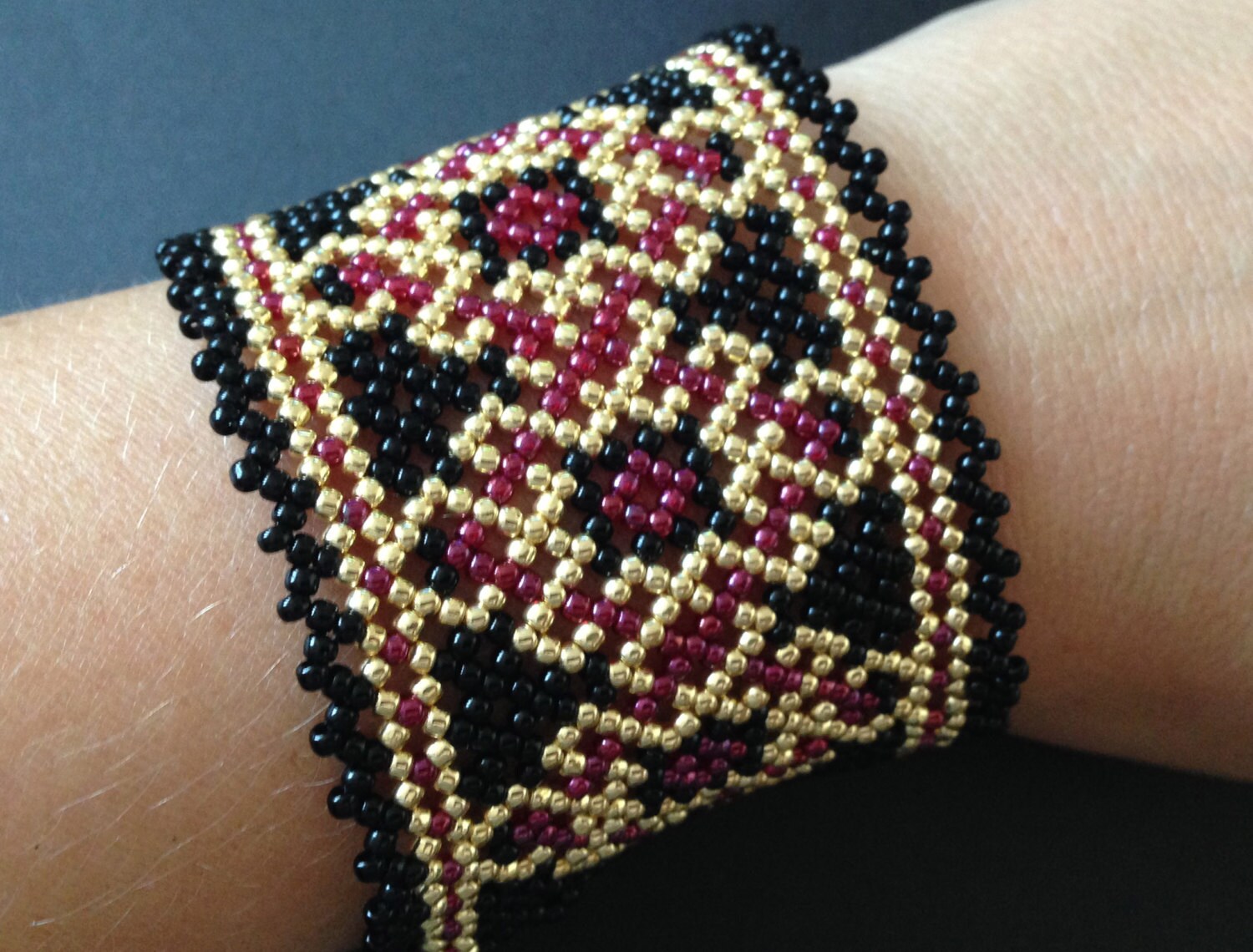 Netting Pattern, 18k Gold Collection - Huichol Pattern 1 - Etsy
