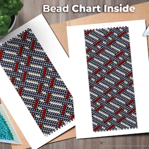 peyote bracelet pattern, peyote pattern, peyote stitch, Miyuki Delica pattern, pdf pattern, beading bracelet tutorial Fish image 5